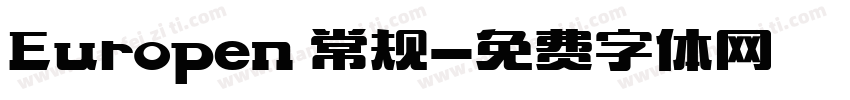 Europen 常规字体转换